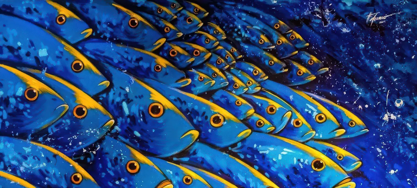 Blue school