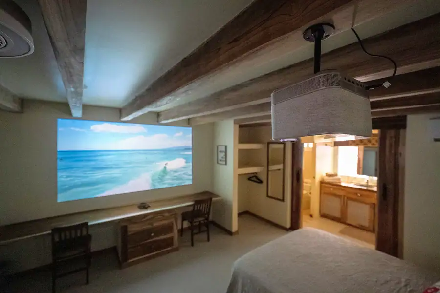 A private cinema setup for slower nights