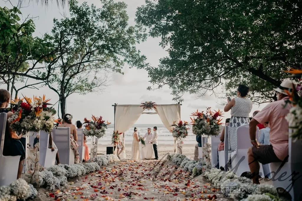 An intimate garden celebration