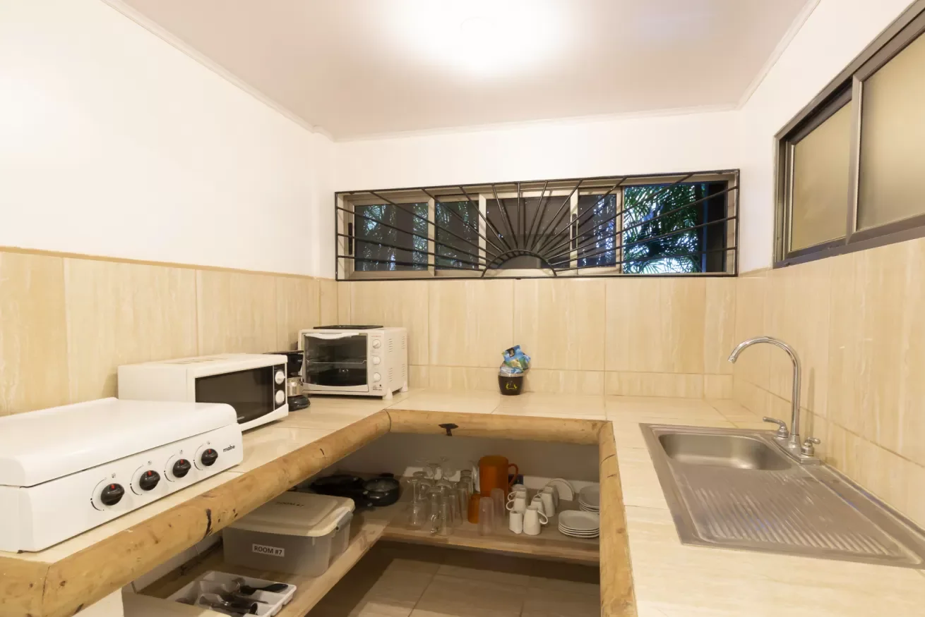 #7 King junto a la piscina: cocina compartida