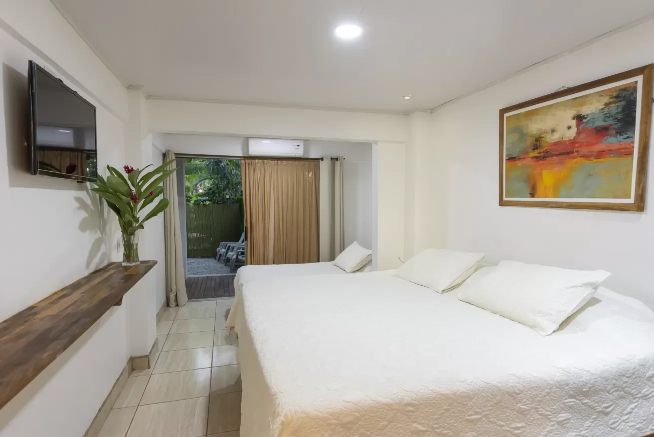 #8 Poolside King Room with Shared Kitchen